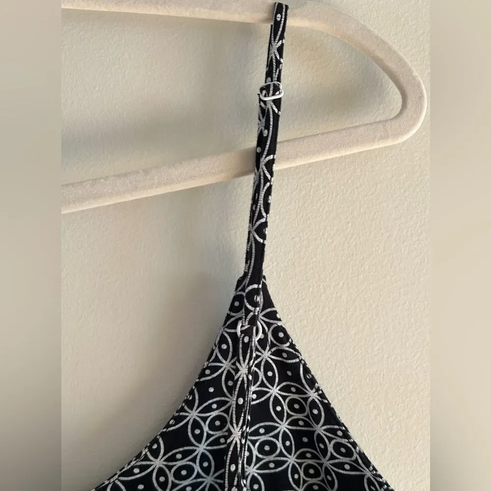 Madison Dress Black and White Geometric Patterned Size Small Sundress